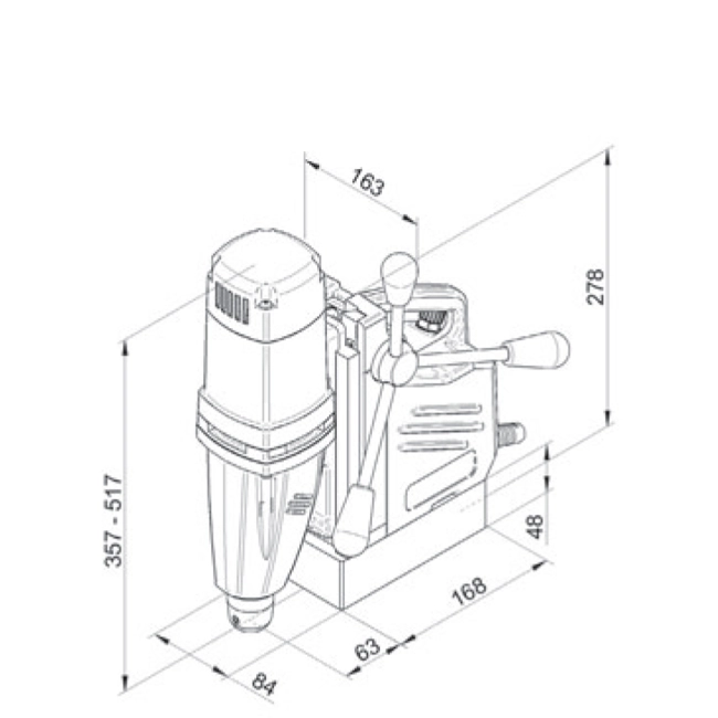 Vendita online Trapano perforatore a base magnetica - MABasic 400